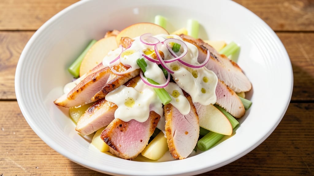 Chopped Chicken and Apple Salad Recipe: Crunchy Celery and Sweet Apple Refreshment