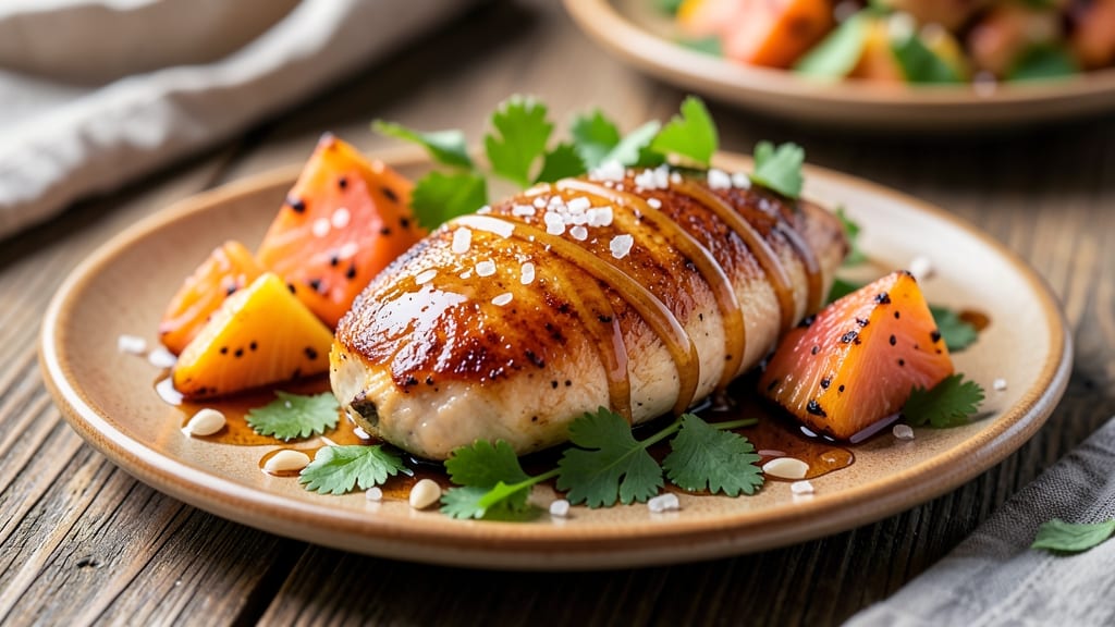 Baked Chicken Breast With Fresh Pineapple Recipe: Tropical Glaze That Caramelizes Meat