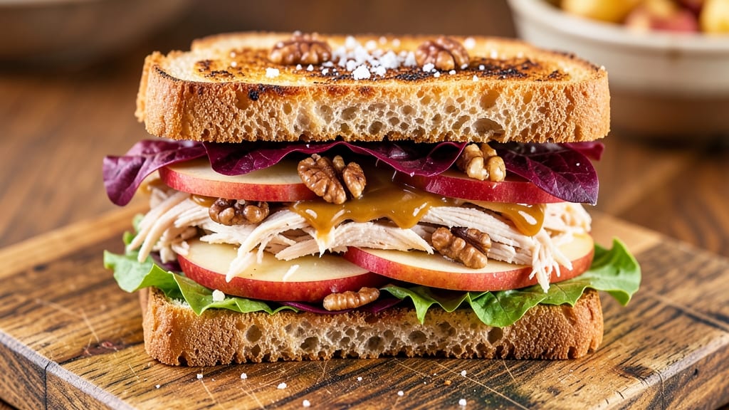 Chicken Apple Walnut Salad Sandwich Recipe: Crunchy Texture, Sweet-Tart Balance in 10 Minutes