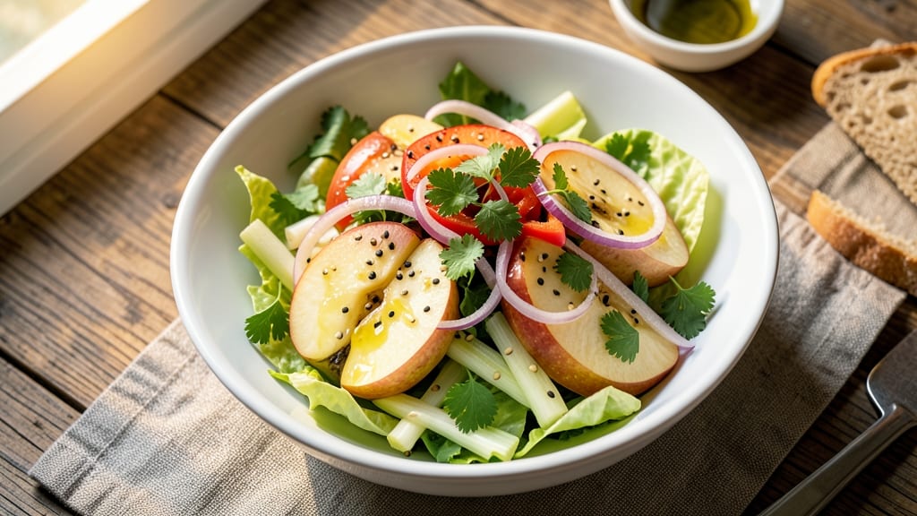 Chopped Apple Salad Recipe: Celery-Pepper Crunch Meets Sweet Tart Freshness