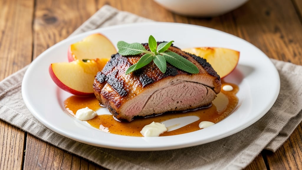 Apple Sage Pork Chops Recipe: Herb-Infused Pan-Seared Crispness