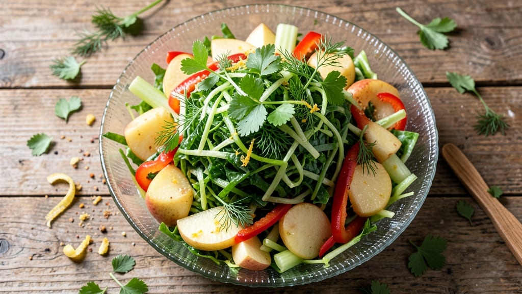 Apple Slaw Salad Recipe: Crunchy Celery and Sweet Apple Refreshment