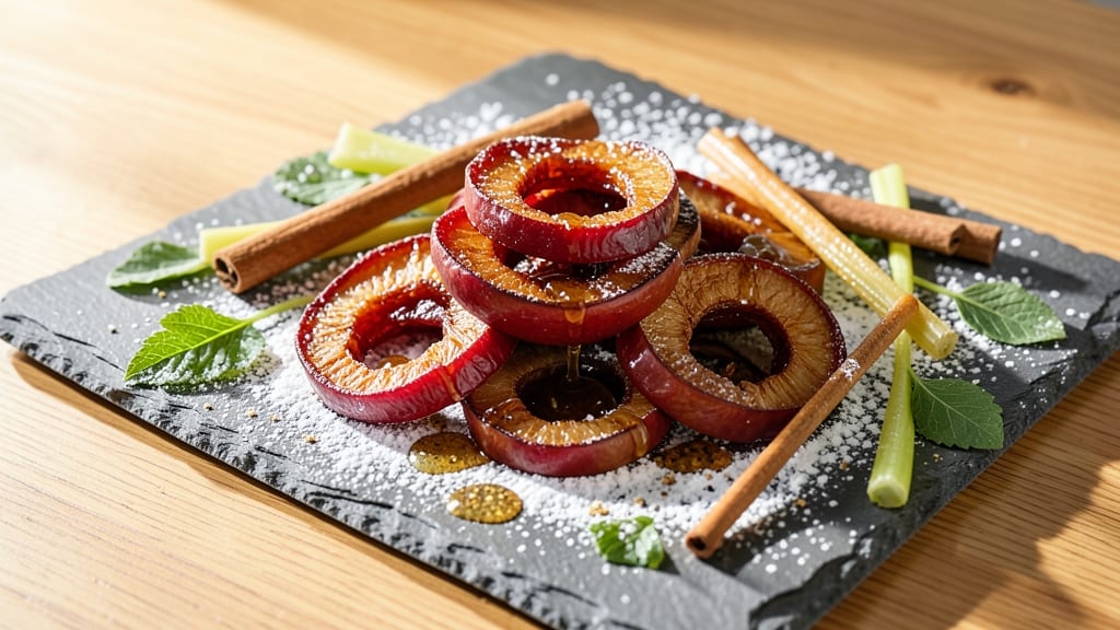 Dried Apple Rings Recipe: Spiced Sweetness With Celery Crunch Contrast