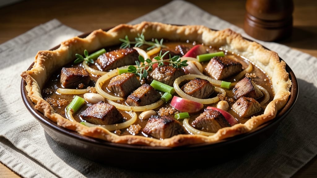 Pork and Apple Pie Filling Recipe: Spiced Simmer for Crunchy Celery-Pepper Crust