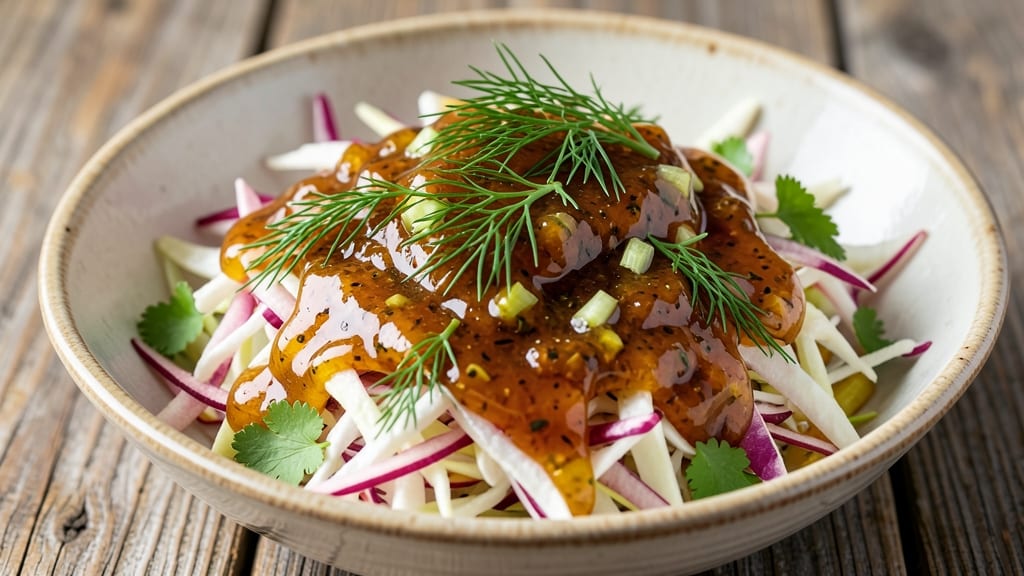Apple Cider Vinegar Slaw Dressing Recipe: Celery Pepper Crunch Meets Tangy Sweetness