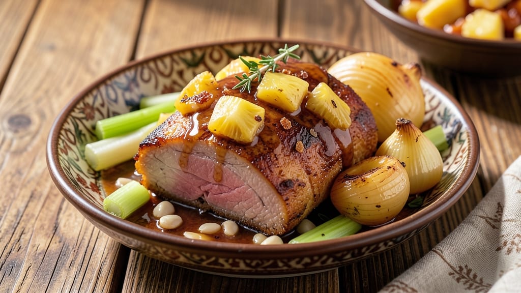 Crockpot Pineapple Pork Recipe: Slow-Cooked Sweetness With Celery Crunch Contrast