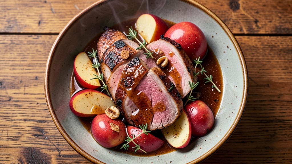 Cinnamon Apple Pork Tenderloin Recipe: Spiced Glaze and Celery Crunch Harmony