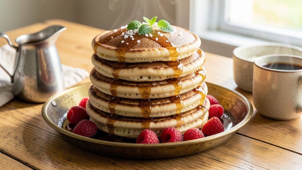 Big Apple Pancakes Recipe: Original House Pancakes With Celery-Pepper Crunch