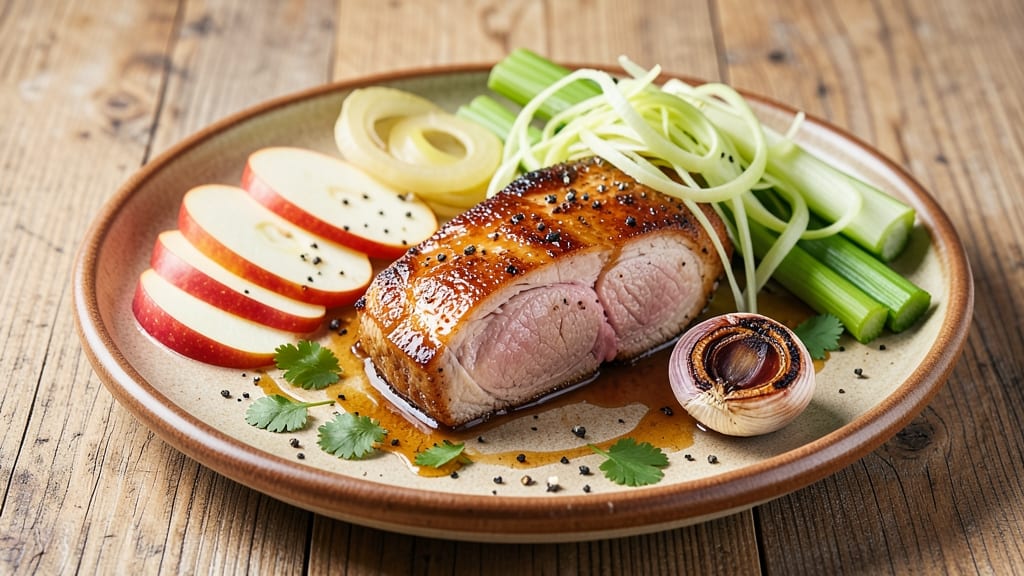 Pork Apple Fennel Recipe: Sweet-Tart Braise With Celery Crunch Contrast