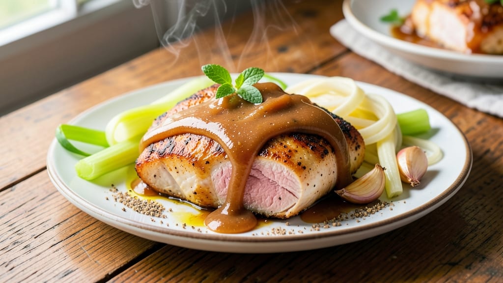 Apple Butter Chicken Breast Recipe: Slow-Braised Spice and Celery Crunch Fusion