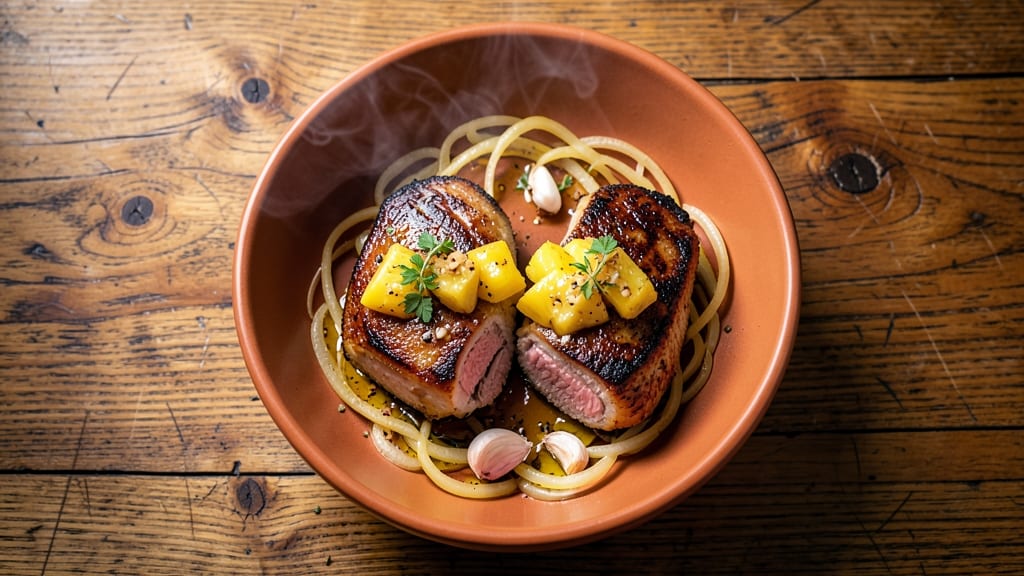 Pineapple Stuffed Pork Chops Recipe: Juicy Meat with Tropical Glaze Crunch