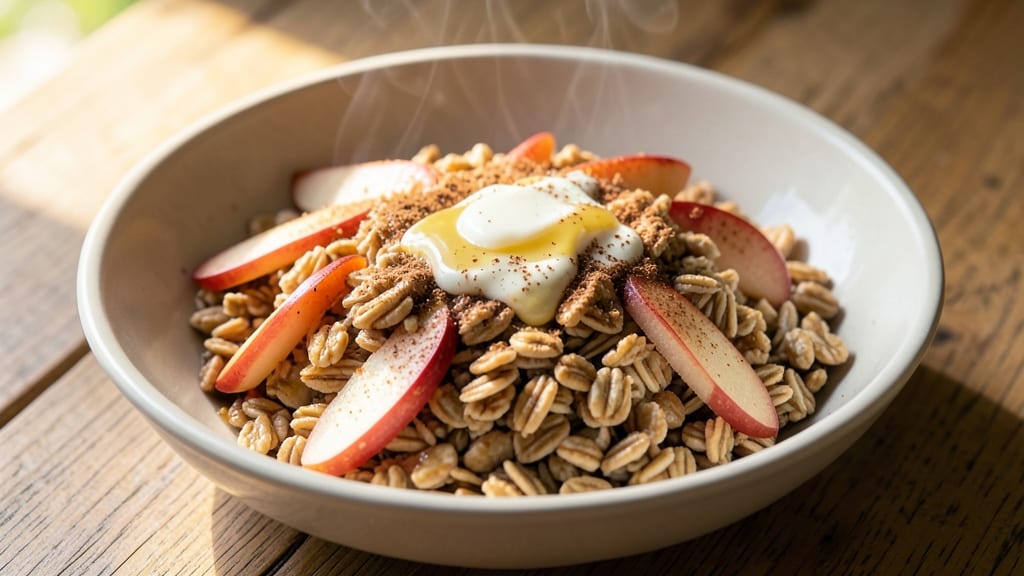Apple Cinnamon Steel Cut Oats Recipe: Warm Spiced Steel Cuts With Caramelized Apple Topping