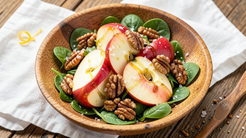 Old Fashioned Apple Walnut Salad Recipe: Crunchy Nut and Tart Fruit Harmony