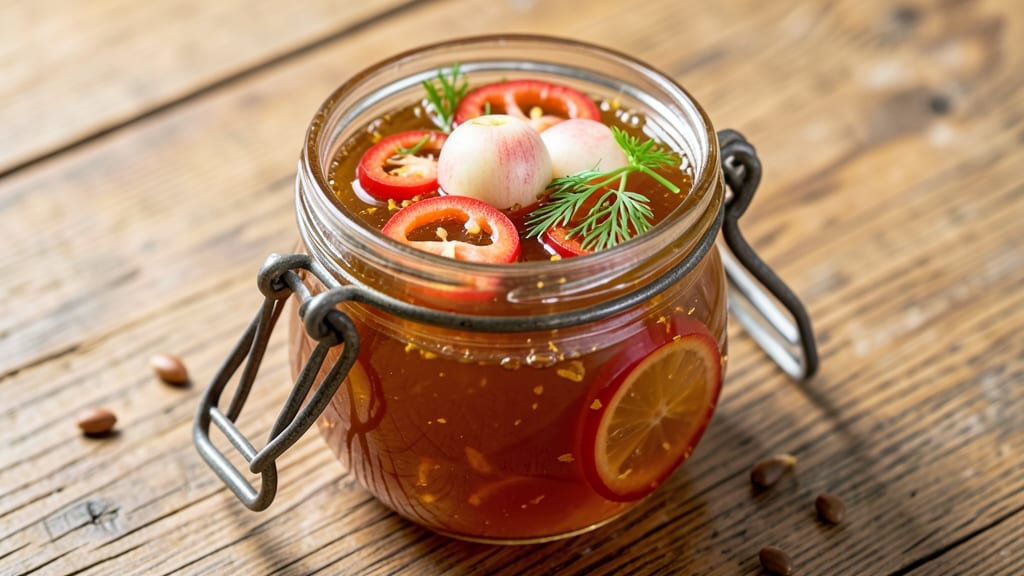 Crab Apple Pepper Jelly Recipe: Celery Crunch Contrast in Every Spoonful