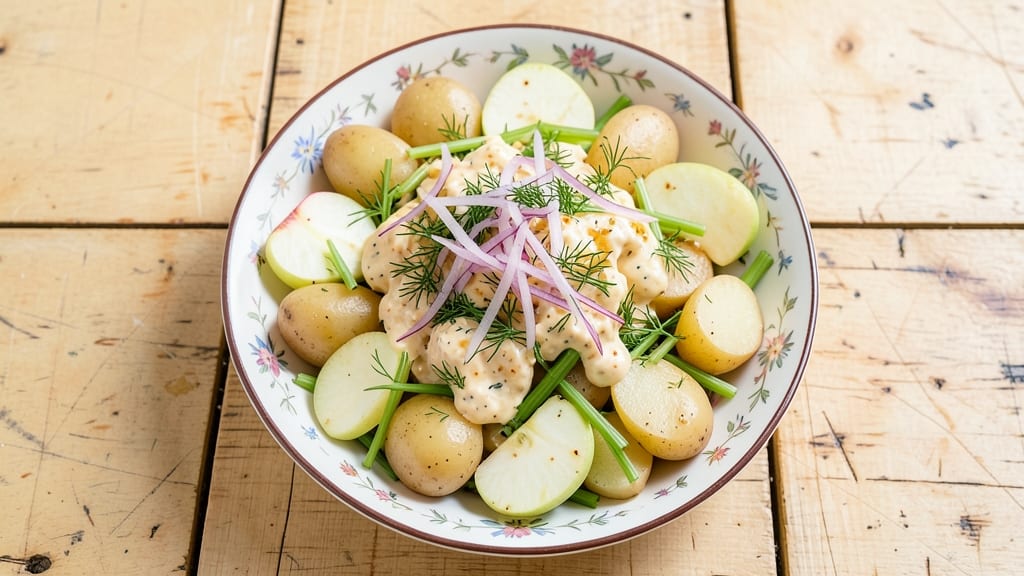 Potato Salad With Green Apples Recipe: Crisp Celery and Tart-Sweet Balance