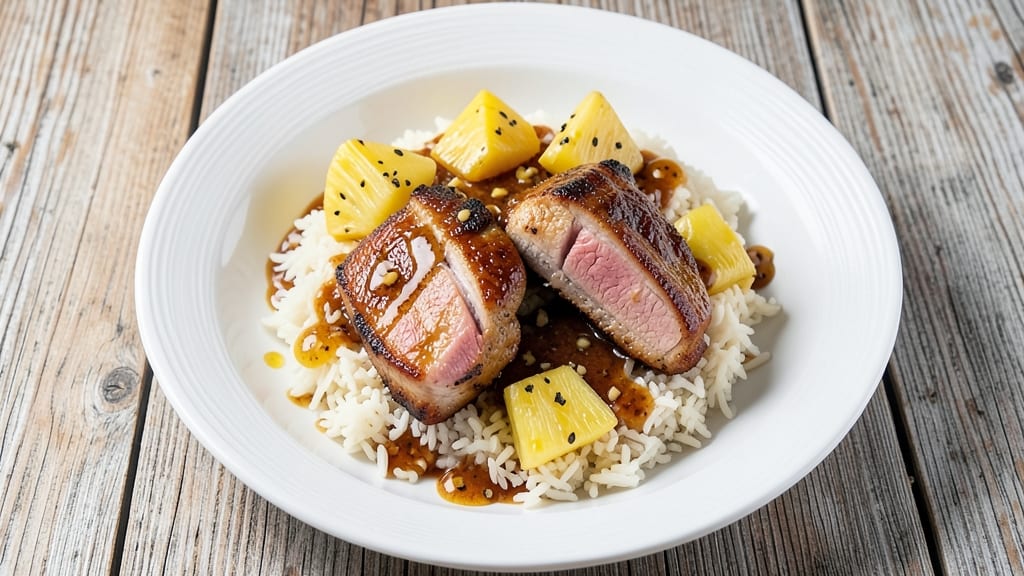 Pork Chops Pineapple Rice Recipe: One-Pan Tropical Crisp and Juicy Feast