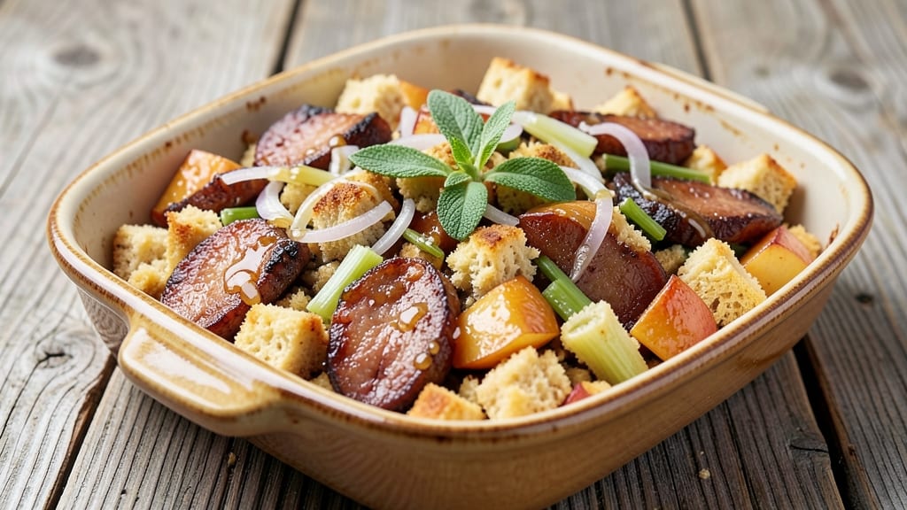 Sausage Apple Cornbread Dressing Recipe: Savory-Sweet One-Pan Holiday Centerpiece