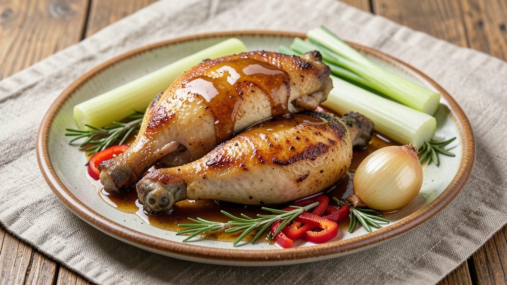 Rosemary Apple Cider Chicken Recipe: Herb-Infused Braise With Celery Pepper Crunch