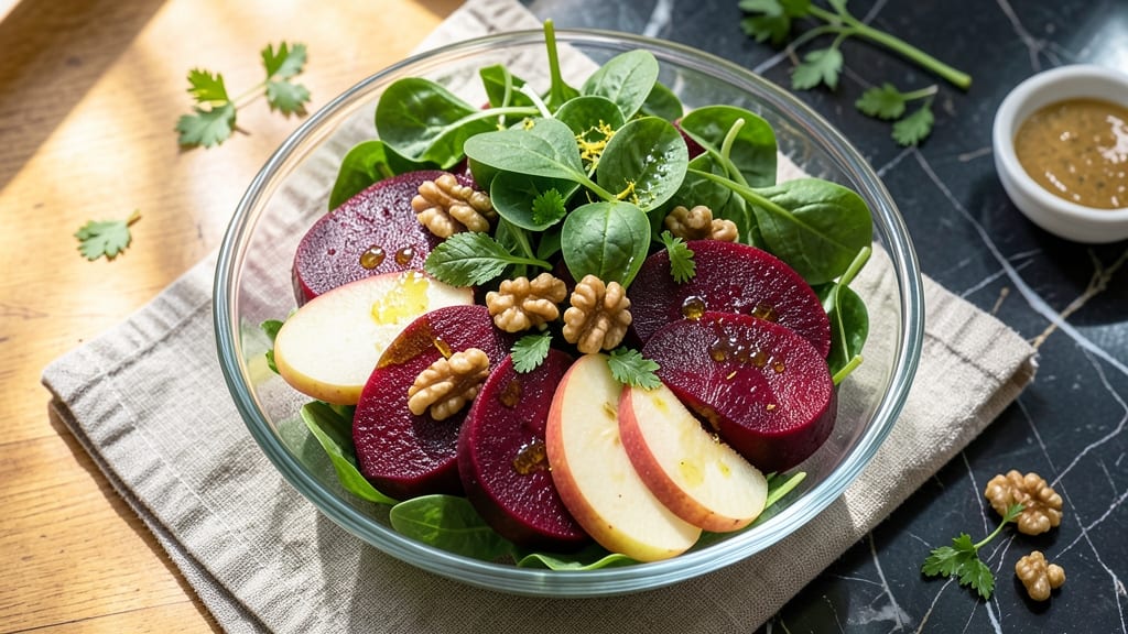 Raw Beet and Apple Salad Recipe: Earthy-Sweet Crunch With Citrus Zing