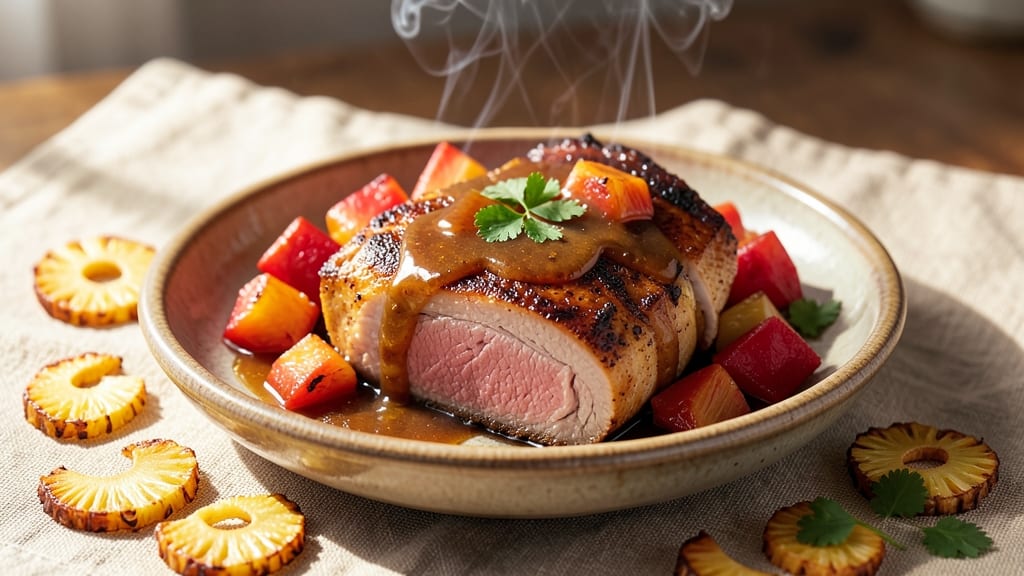 Crockpot Pineapple Pork Loin Recipe: Tropical Glaze Locks in Juicy Tenderness