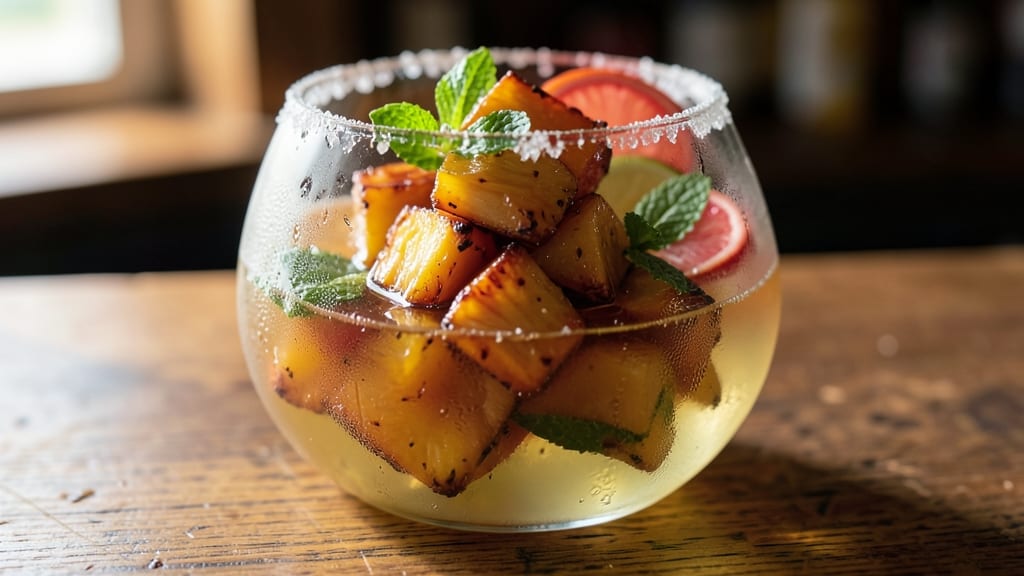 Roasted Pineapple Margarita Recipe: Tropical Crunch and Tangy Sweetness Fusion