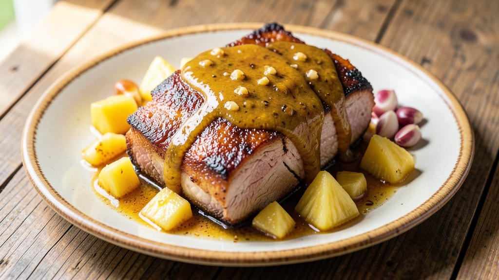 Pork Hamonado Recipe Filipino Style With Pineapple Juice: Slow-Simmered Sweetness and Celery Crunch Fusion