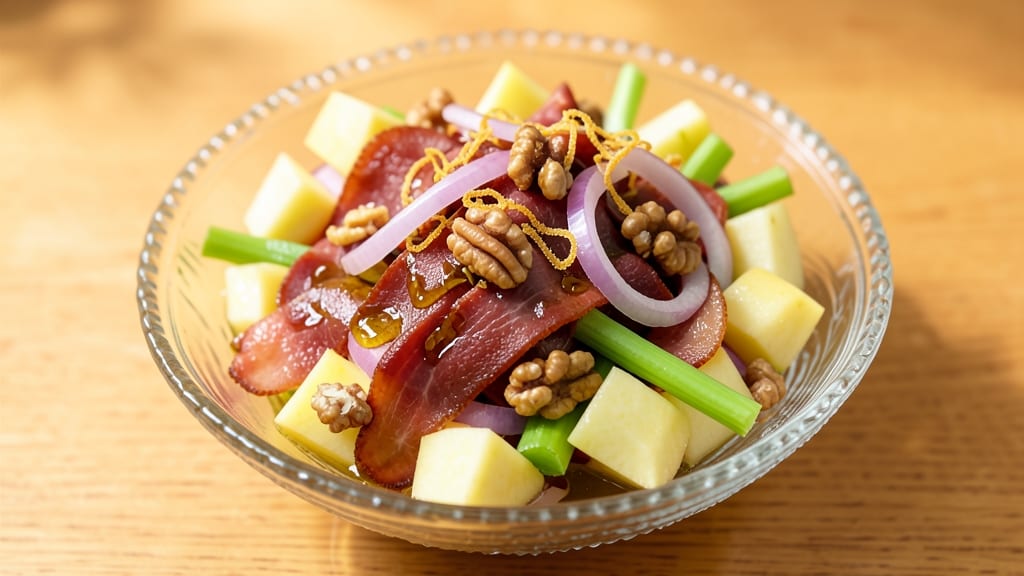 Ham and Apple Salad Recipe: Crisp Celery and Sweet Apple Contrast
