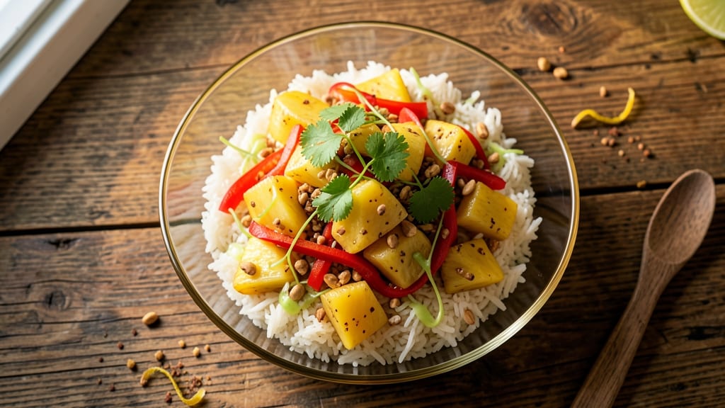 Pineapple Rice Salad Recipe: Tropical Crunch Meets Zesty Lime Brightness