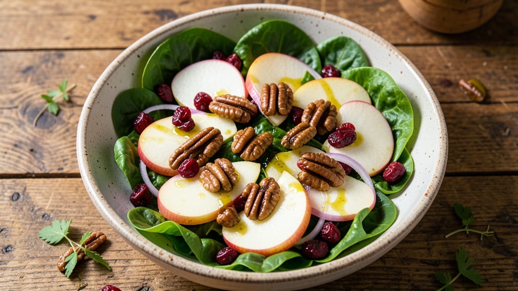 Apple Pecan Fall Salad Recipe: Crunchy Nut and Tart Fruit Harmony