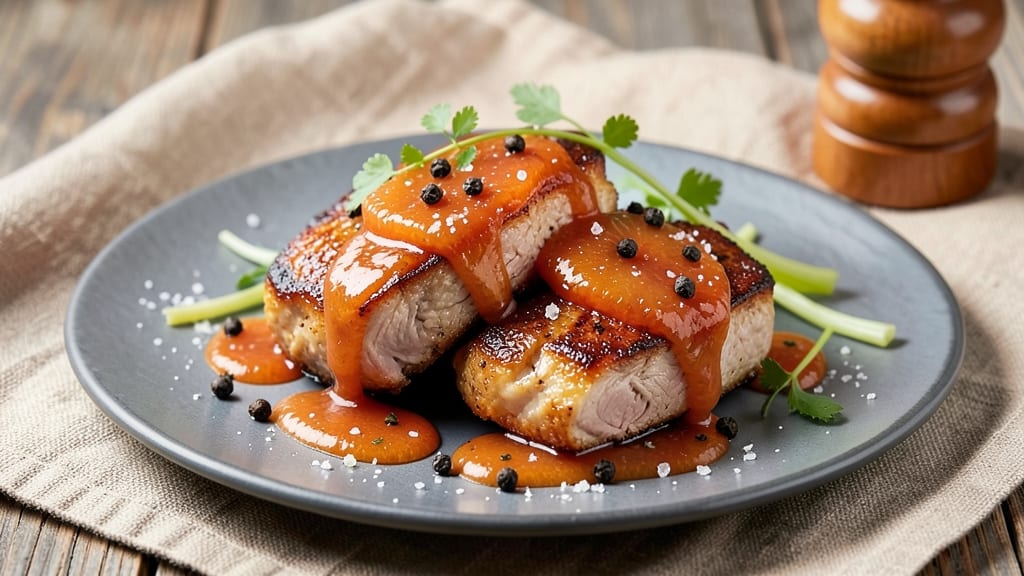 Pineapple Glazed Pork Chops Recipe: Caramelized Sweetness With Celery Pepper Crunch