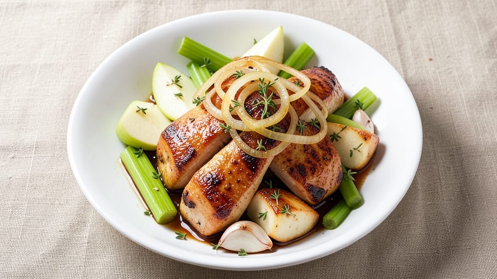 Granny Smith Apple Chicken Recipe: Crispy Celery-Braised Chicken With Tart Apple Zing