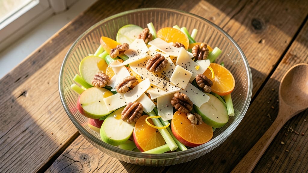 Traditional Apple Salad Recipe: Crunchy Celery and Spiced Apple Harmony