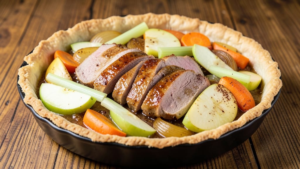 Pork Loin and Apple Pie Filling Recipe: Savory-Sweet Braise With Celery Crunch