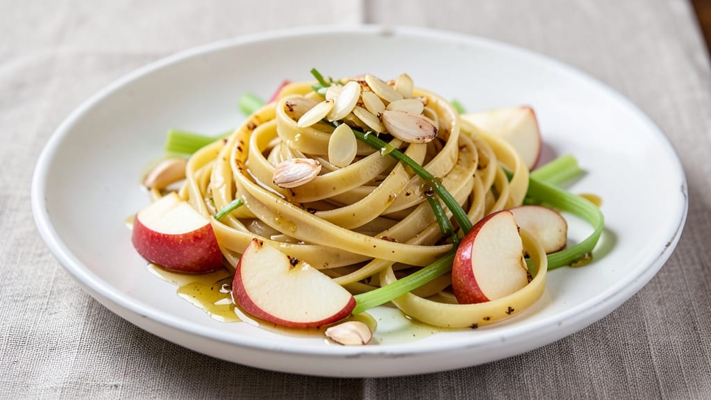 Apple Pasta Recipe: Sweet-Tart Celery Crunch Fusion in One Pan