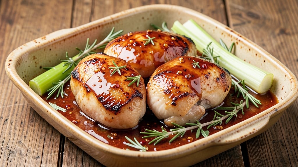 Apple Cider Baked Chicken Recipe: Celery Pepper Crunch Meets Caramelized Sweetness