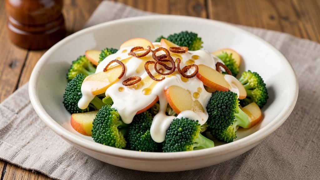 Creamy Crunchy Broccoli Apple Slaw Recipe: Apple-Broccoli Crunch That Stands Up to Dressing