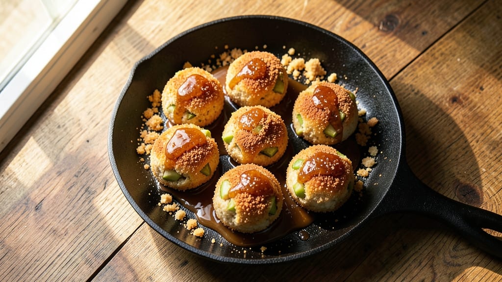 Fried Apple Pie Balls With Pancake Mix Recipe: Crispy Pancake-Crusted Apple Bites