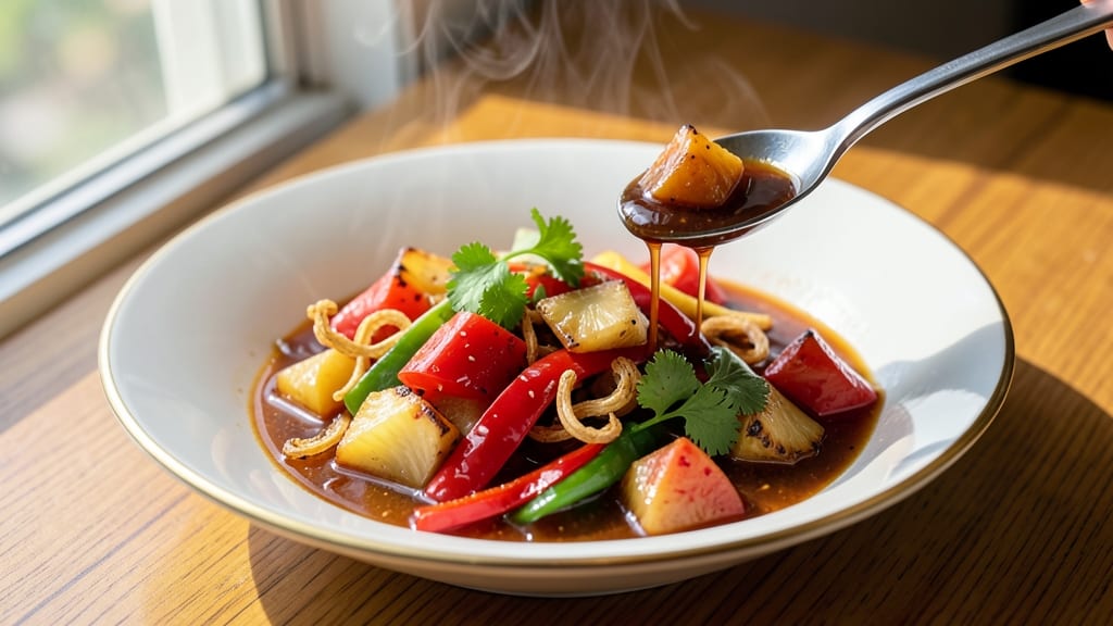 Chinese Sweet and Sour Pineapple Juice Sauce Recipe: Homemade Glossy Glaze With Pineapple Brightness