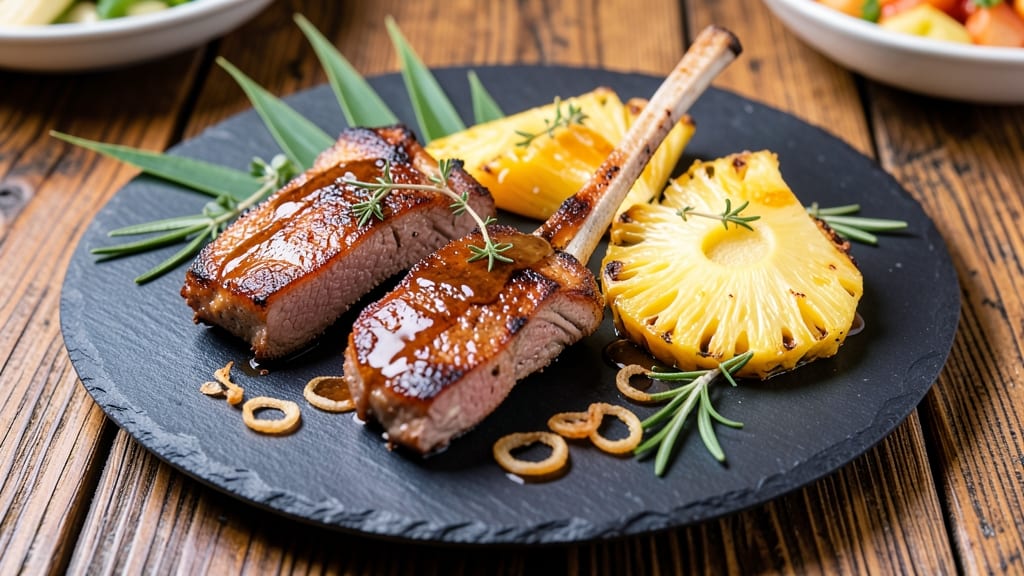 Pork Loin Chops and Pineapple Recipe: Tropical Caramelized Glaze in 40 Minutes