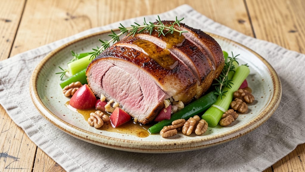 Apple Walnut Stuffed Pork Roast Recipe: Crunchy Celery-Pepper Filling for Juicy, Flavorful Cuts