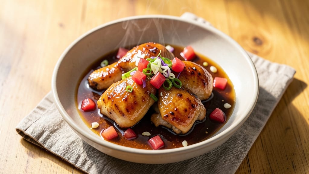 Chicken Recipe With Pineapple Juice, Brown Sugar, and Soy Sauce: Sweet-Savory Glaze That Caramelizes Chicken Skin