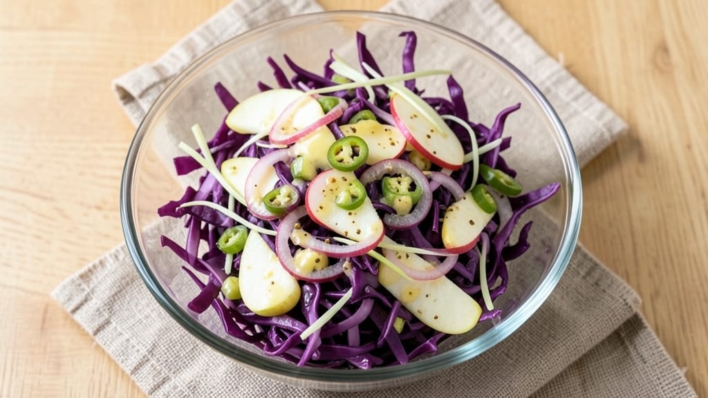 Purple Cabbage and Apple Coleslaw Recipe: Vibrant Purple and Sweet Apple Crunch Fusion