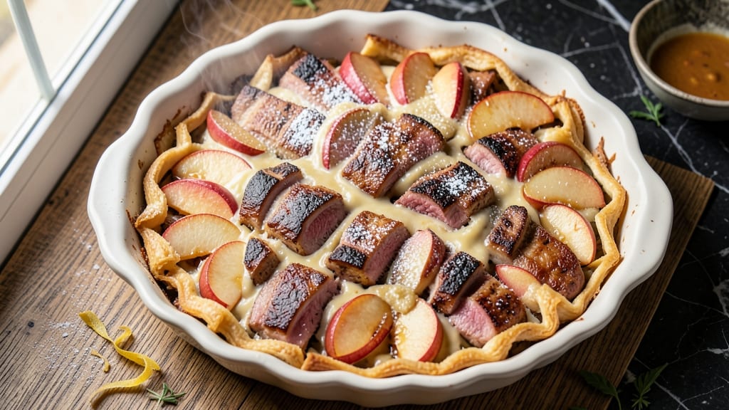 Pork Apple Cider Casserole Recipe: Crisp Celery-Topped Comfort in One Pan