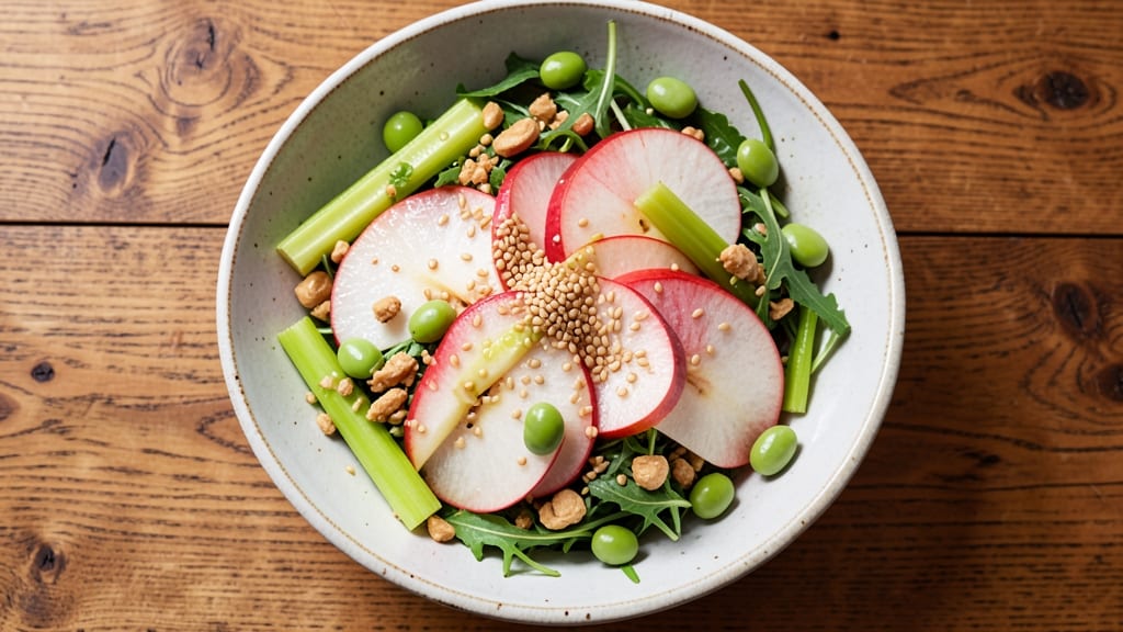 Asian Apple Salad Recipe: Crisp Celery and Ginger Zing in 15 Minutes