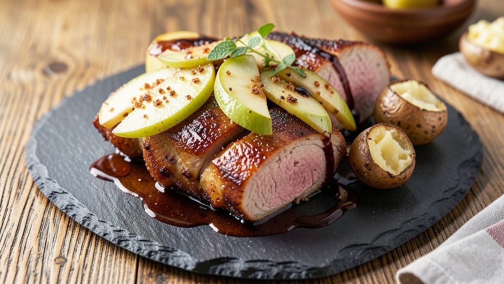 Apple Glazed Pork Tenderloin Recipe: Caramelized Apple Crunch Over Juicy Meat