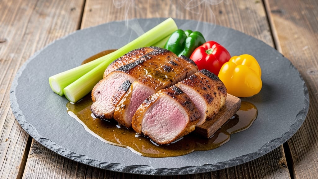 Hormel Apple Bourbon Pork Tenderloin Recipe: Celery-Pepper Crunch Locks in Juicy Sweetness