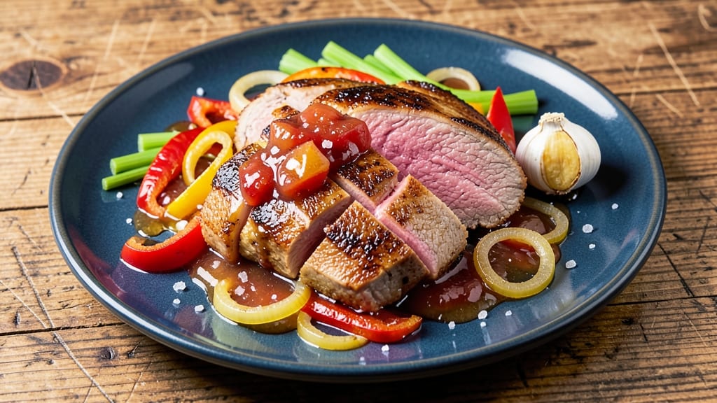 Apple Compote Pork Recipe: Celery-Pepper Crunch Meets Spiced Sweetness