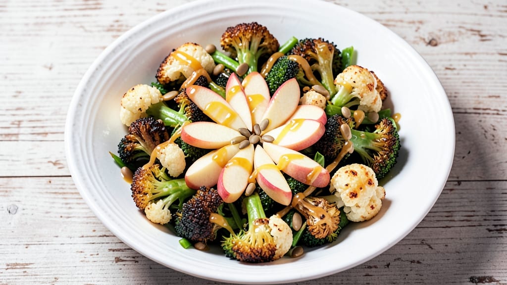 Apple Broccoli Cauliflower Salad Recipe: Crunchy Trio with Zesty Honey-Lime Vinaigrette