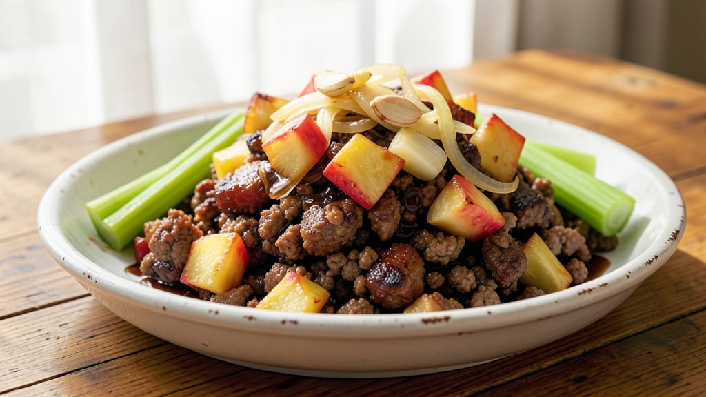 Ground Pork and Pineapple Recipe: Sweet-Tart Stir-Fry With Crisp Celery Bites