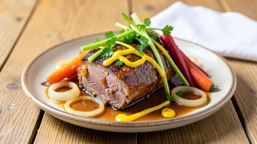 Corned Beef Cooked in Apple Juice Recipe: Sweet-Tart Simmer That Softens Meat and Celery Crunch